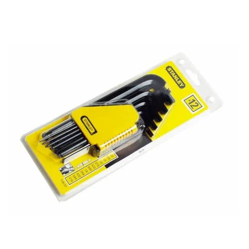 Stanley 69-257 HEX KEY SET, 12PCS, IMPERIAL, L/ARM