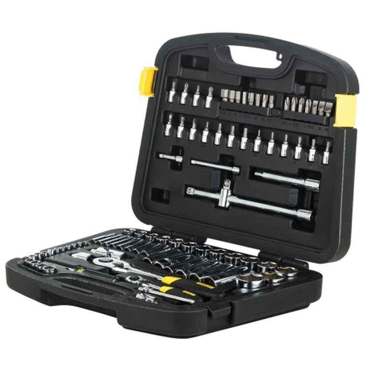 Stanley 94-190 86PC 1/4 & 1/2 SQ.DR. SOCKET SET-6PT MET