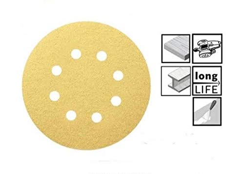 Bosch 2608601652  125 mm C411 Hook and Loop (Velcro) Sanding sheets pack of 50 pcs