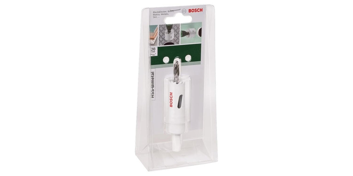 BOSCH 2609255601 HSS Bi-Metal Holesaw 20mm | Fast Cutting in Wood, Metal & Plastics