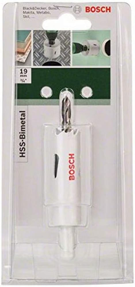 Bosch 2609255600 Hole Saw HSS-BiM 19mm One-piece Construction with Centre Drill
