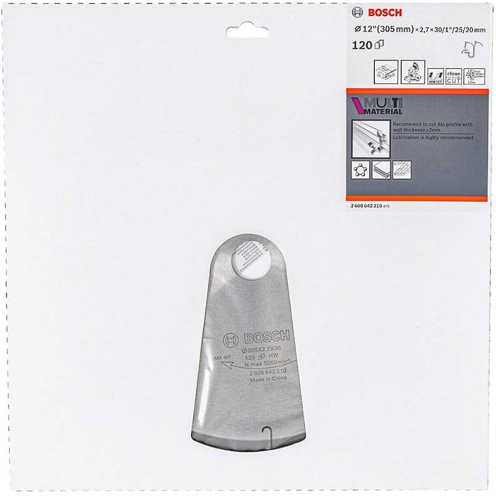 Bosch 2608642210 PRO Multi Material Circular Saw Blade 12"x120T