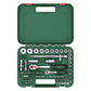 Bosch 1600A02Z9G 1/4" + 1/2" Ratchet Set 57-Piece High Torque