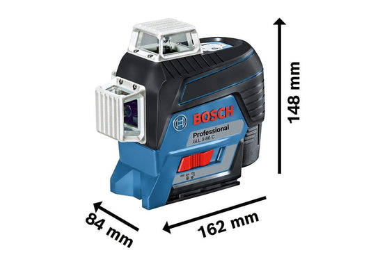 Bosch GLL 3-80 CG 540nm Laser Colour Green 3 Line Line laser