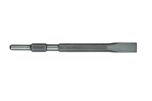 Bosch 2608690351 Professional Flat Chisel With 17 Mm Hex Shank Suitable For 5Kg Hammer, Total Length 280mm,