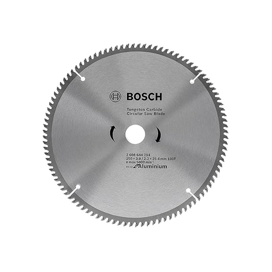 BOSCH 2608644294 Professional Circular Saw Blade 250mm x 30mm Bore, 100 Teeth for Aluminium, Plastics & Non-Ferrous Metals, Compatible with Handheld & Bench Saws