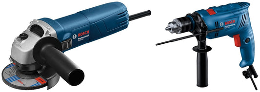 Bosch GWS 600 Angle Grinder 670W  with Bosch GSB 600 Drill machine 600W
