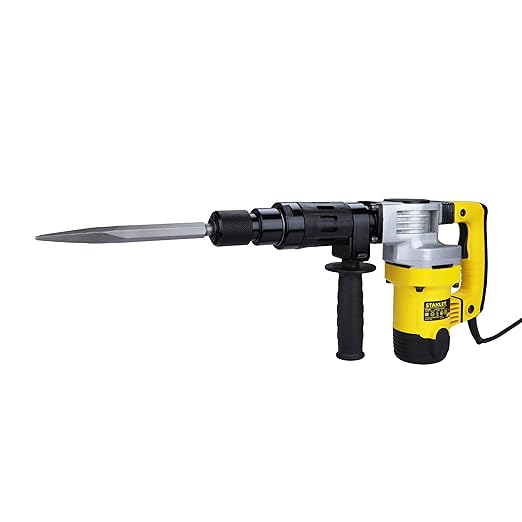 STANLEY STHM5KH 1010W 5Kg Corded Hex Chipping Hammer (Yellow and Black)