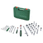 Bosch 1600A02Z9G 1/4" + 1/2" Ratchet Set 57-Piece High Torque