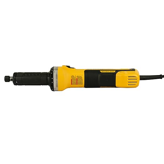 DEWALT DWE4997-QS 1300W 6mm Brushless Variable Speed Die Grinder, Yellow