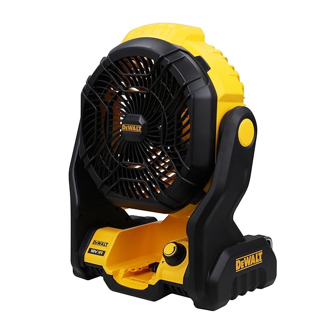 DEWALT DCE512N-XJ 20V MAX Cordless Brushless Portable Jobsite Fan-IP54 Rated (Bare Tool)