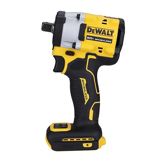 DEWALT DCF922N-B1 1/2'' 20V Max Li-ion Reversible Cordless Brushless Compact Impact Wrench,610 Nm Torque with LED Ring Lighting