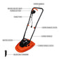 BLACK+DECKER BEMWH551-QS 1200W Electric Hover Mower, 12" (30cm) Winged Blade, Multi Directional Cutting, Ideal for Smaller Lawns up to 250 Metre Square,46 cm Cable Length, 1 Year Manufacturer Warranty