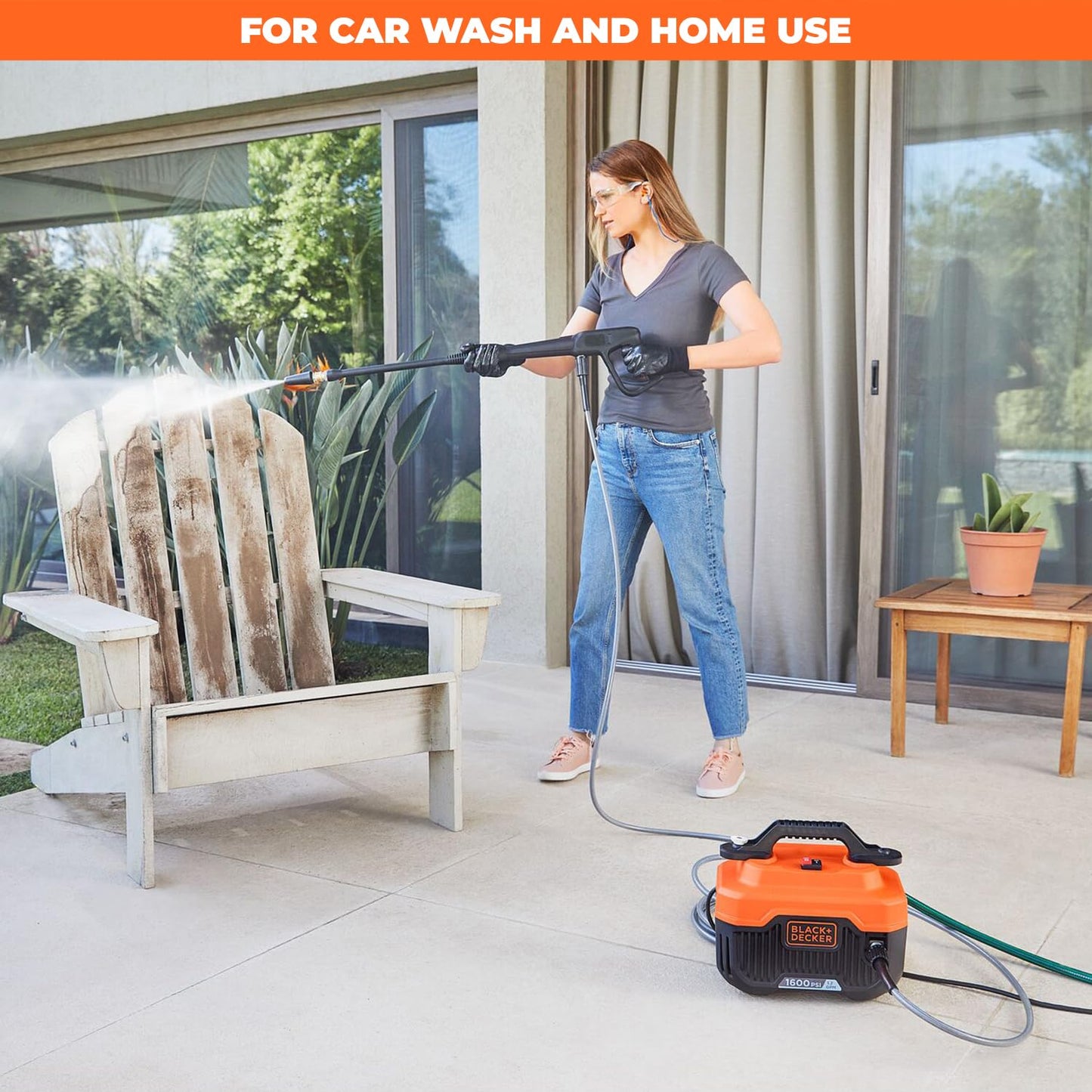 BLACK & DECKER BEPW1600 - 1600 PSI 110 BAR PRESSURE WASHER