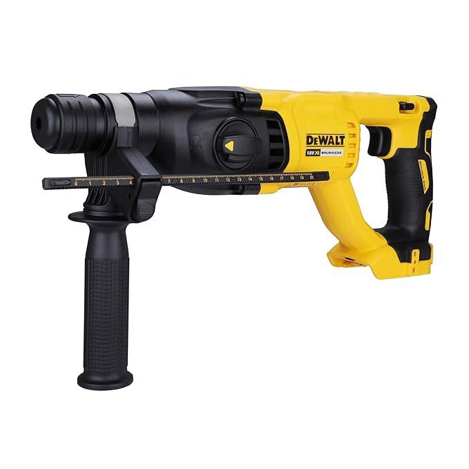 DEWALT DCH133N-XJ 18V Li-ion 26mm SDS-Plus 3-Mode 2Kg Battery Powered Cordless Hammer with Brushless Motor