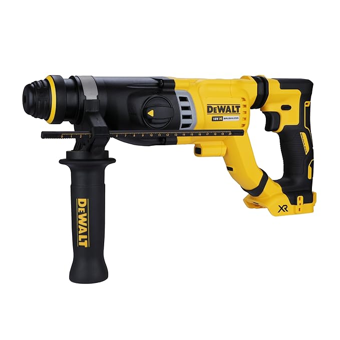 DEWALT DCH263N-XJ 28mm 18V XR Li-ion D-Handle SDS Plus Cordless Rotary Hammer with Brushless Motor -Perform and Protect Shield