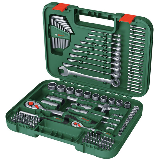 BOSCH 132-Piece Advanced Fastening Set Comprehensive, Durable, And Ergonomic For Heavy-Duty Home Repairs And Diy Projects