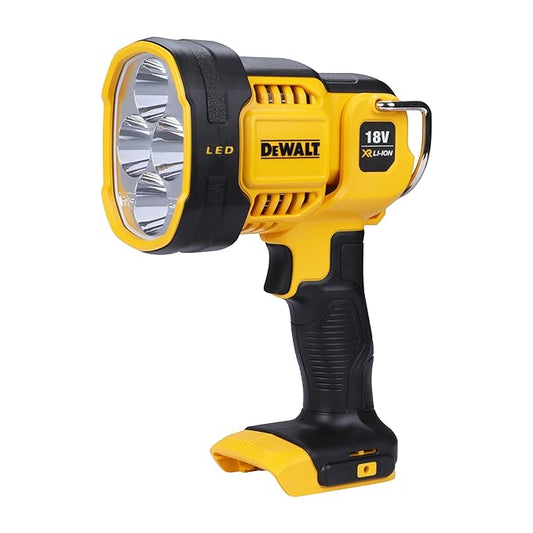 Dewalt DCL043-XJ 18V Li-ion XR Cordless LED Spotlight with 1000 Lumen Output and 400m Distance Rating (Bare Tool)