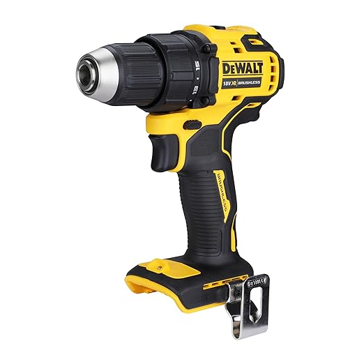 DEWALT DCD708N-XJ Reversible Drill Machine Driver With Brushless Motor- 18V Li-ion Sub-Compact Series Cordless 1/2"/13mm