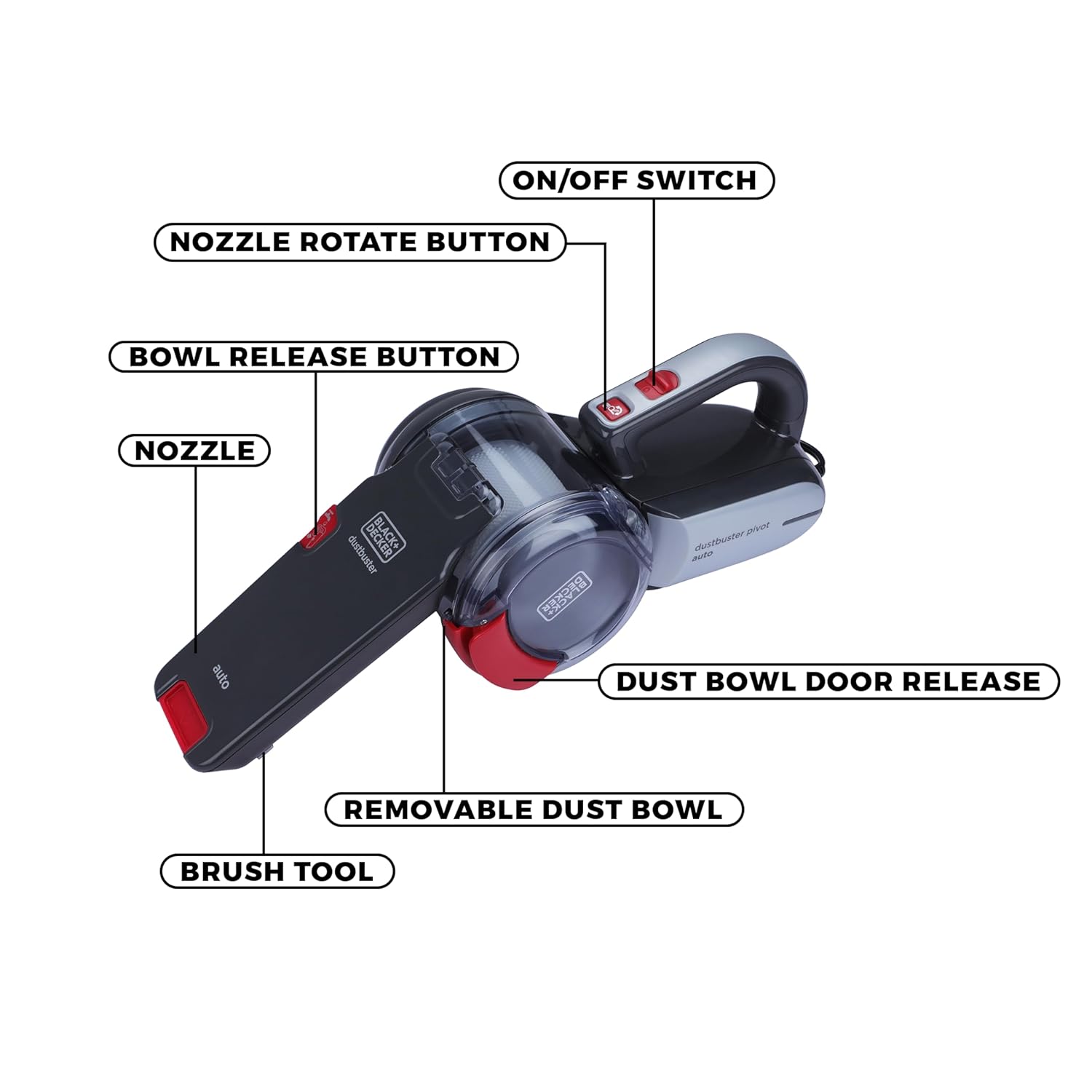 Black+Decker PV1200AV - 12V DUSTBUSTER FLEXI | Buy Online India