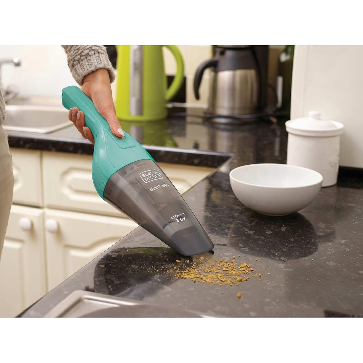 Black & Decker NVB115JM 3.6V EPP DRY HANDHELD VACUUM CLEANER, MINT