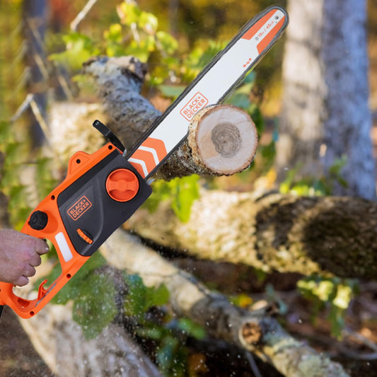 BLACK+DECKER BECS2245-IN 18 Inch, 2200W Corded Chainsaw With Chain Brake System, 2.5m/s chain speed, 150ml oil tank capacity, 5.5 kg+ 1 Year Manufacturer Warranty