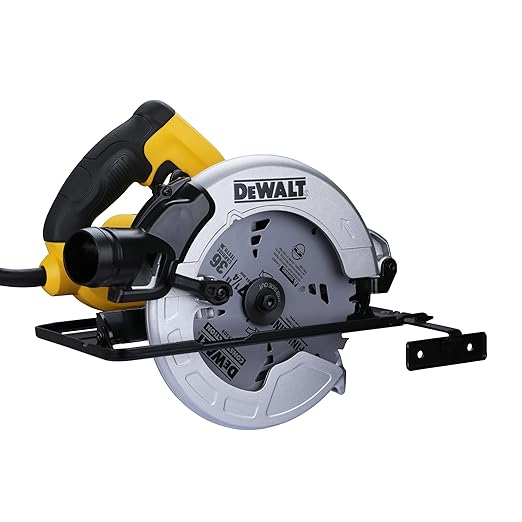 DEWALT DWE5615 1500W 184mm Compact Circular Saw with 2mm Thickness Stamp Steel Shoe for Sharp Cuts