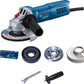 Bosch Professional GWS 800 Corded Electric Angle Grinder, M10, 800W, 100 mm Disc Dia, with Auxiliary Handle