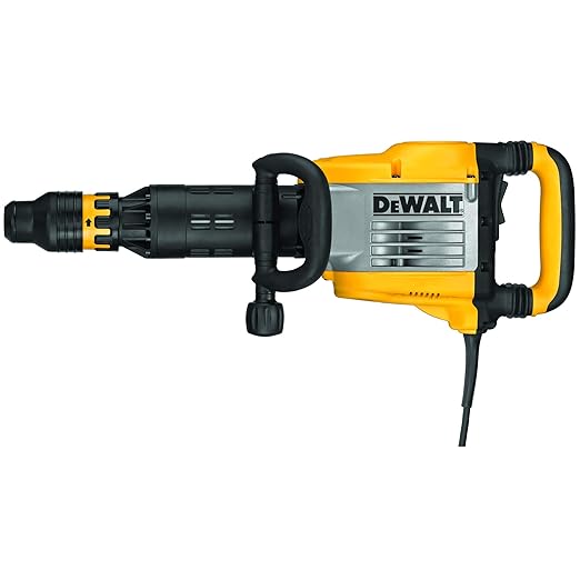 Dewalt D25951K 1600W 12kg SDS-Max Corded Electric Demolition Hammer 30.6 J Impact Energy with Active Vibration control includes Chisel-Perform and Protect Shield