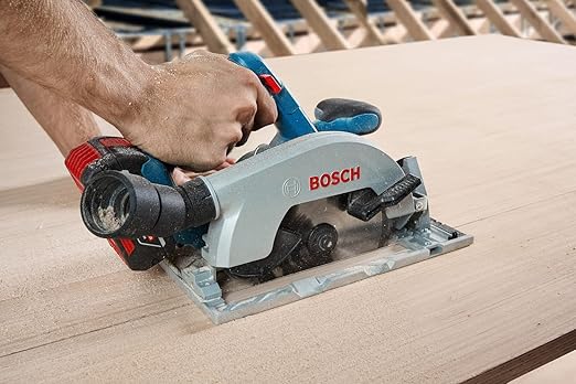 Bosch Gks 185-Li Cordless Circular Saw, Blade 165 Mm, 5,000 Rpm, Brushless Motor, Brake System, 2.8 Kg + 1 Bosch Saw Blade (Solo Tool - 18V Batteries & Charger Sold Separately)