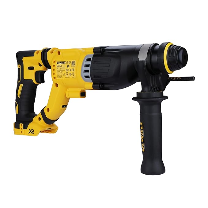 DEWALT DCH263N-XJ 28mm 18V XR Li-ion D-Handle SDS Plus Cordless Rotary Hammer with Brushless Motor -Perform and Protect Shield