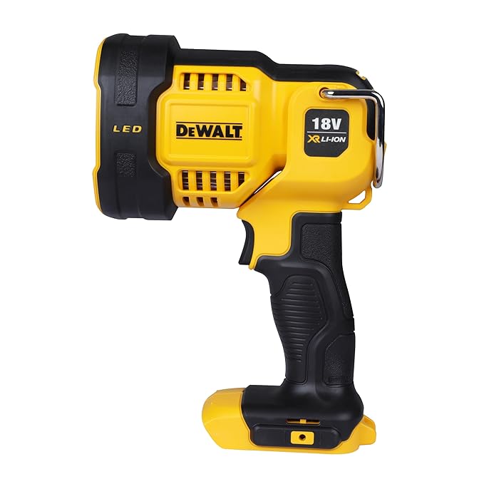 Dewalt DCL043-XJ 18V Li-ion XR Cordless LED Spotlight with 1000 Lumen Output and 400m Distance Rating (Bare Tool)