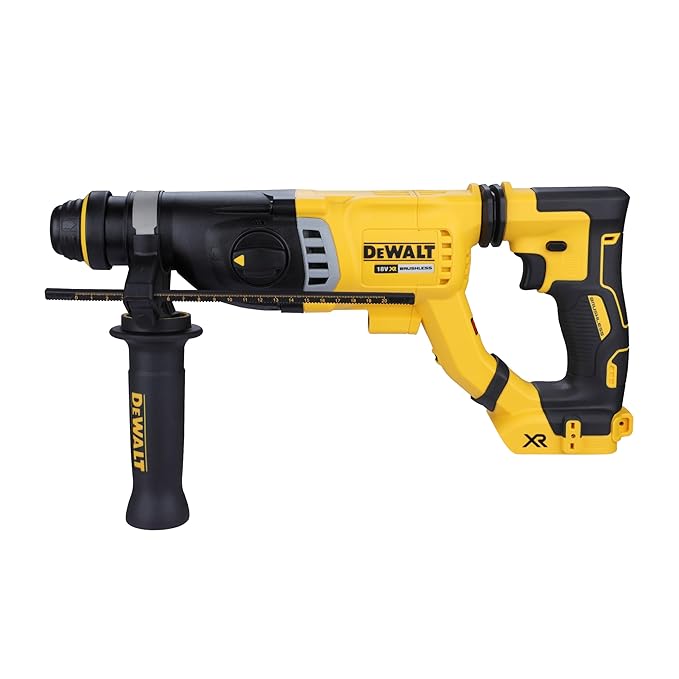 DEWALT DCH263N-XJ 28mm 18V XR Li-ion D-Handle SDS Plus Cordless Rotary Hammer with Brushless Motor -Perform and Protect Shield