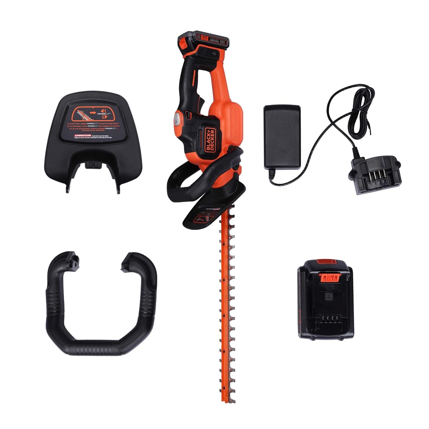 BLACK+DECKER | GTC18502PCF-B1 Cordless Hedge Trimmer | with 18V LI ION Battery and Charger | POWERCOMMAND™ Button for Extra Boost | 50CM Blade | 1 Year Warranty