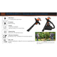 BLACK+DECKER BEBLV300-GB 3000W 3-in-1 Compact Blower, Garden Vacuum & Shredder with Backpack, 72L Collection Capacity, Blowing Speed 404 km/h, Refer to Installation Video for Setup