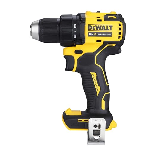 DEWALT DCD708N-XJ Reversible Drill Machine Driver With Brushless Motor- 18V Li-ion Sub-Compact Series Cordless 1/2"/13mm