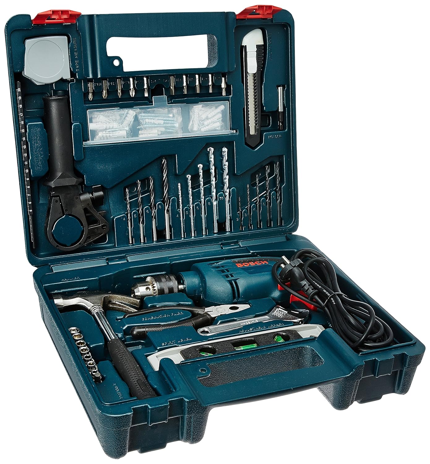 Bosch GSB 600 RE 13mm 600 Watt Corded Smart Drill Kit,Silver ...