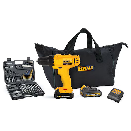 DEWALT DCD700C2A-B1 12V MAX DrillDriver w/ 109pcs Accessory Kit