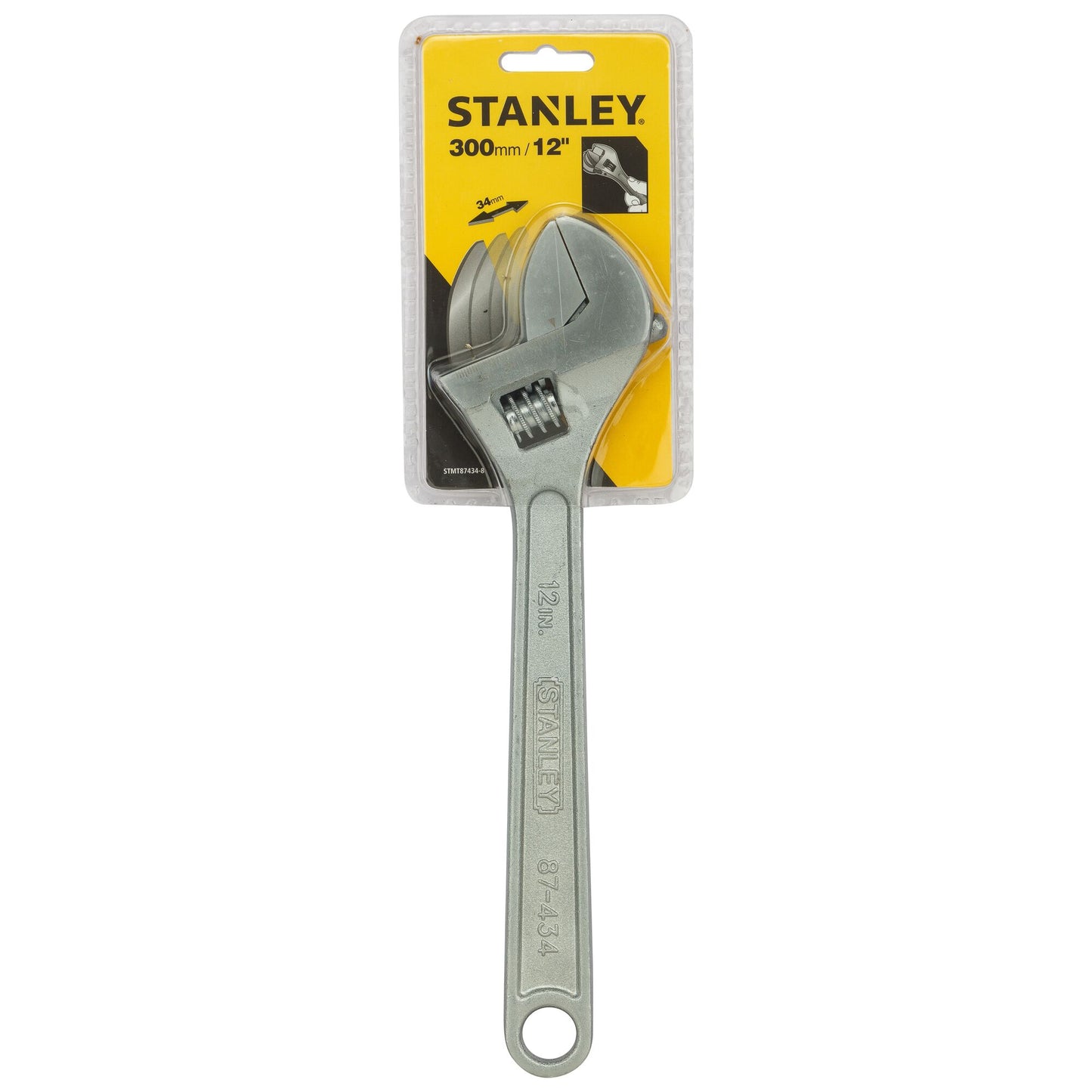 STANLEY STMT87434-8 12''/300mm Chrome Plated Adjustable Wrench
