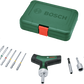 Bosch 1600A02Z9T Bit Ratchet Screwdriver T-handle Set 22-Pieces