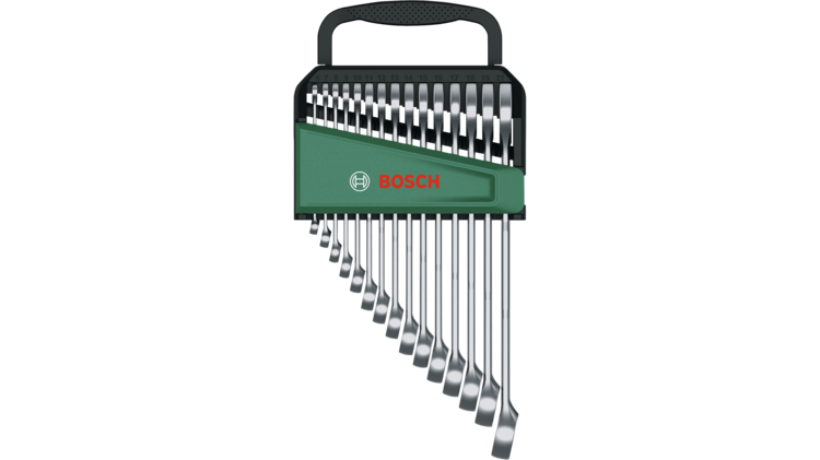 Bosch 1600A02Z9E Combination Wrench Set 15-Piece