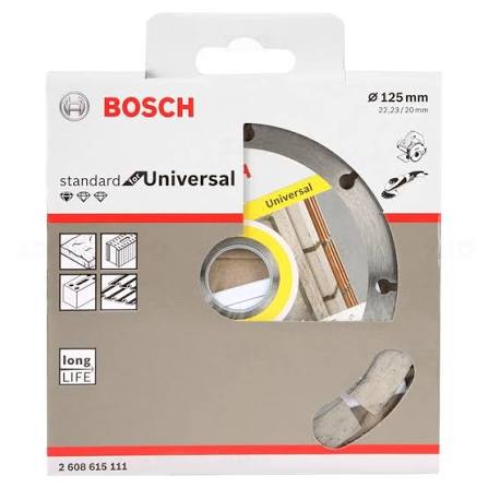 Bosch 2608615111 Diamond Cutting Disc, Expert for Universal 5-9 with 22.23 mm Bore (Diameter - 125mm)
