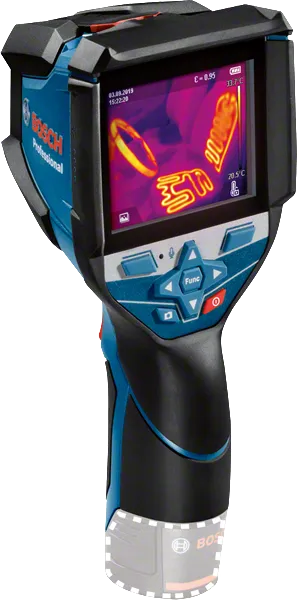 Bosch Professional Thermal Imaging Camera GTC 600 C (12V Battery, With App Function, Temperature Range: -20°C To +600°C, Resolution:256 X 192px, Protective Bag) Set By Skyking