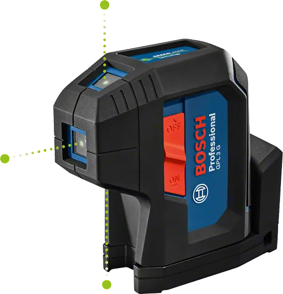 Bosch GPL 3 G Professional 3-Point Laser - plumb & cross alignment