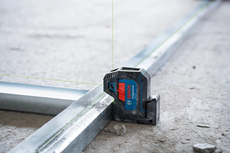 Bosch GPL 5 G Professional 5-Point Laser Measure, Green Laser, 30 m, IP 65, Two Position Switch, Integrated Rotation Mount, 0.35 kg