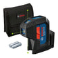 Bosch GPL 3 G Professional 3-Point Laser Measure, Green Laser, 30 M, IP65, Integrated Rotation Mount, 0.35 kg + 2 x 1.5 V LR6 battery (AA)