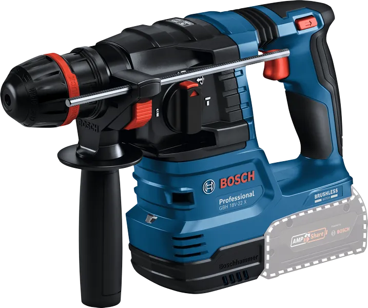 Bosch GBH 18V-22 X Solo Cordless Rotary Hammer with ONECHUCK
