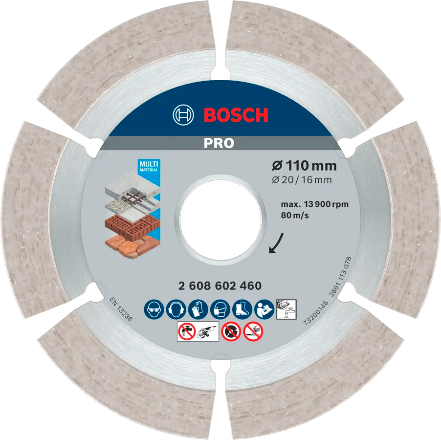 Bosch 2608602460 Multi Material Diamond Cutting Disc