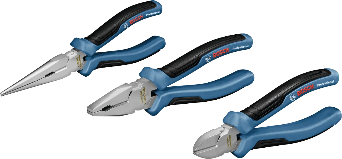 Bosch 1 600A01 6BG Pliers Set 3 pcs - plumbing