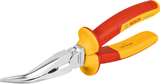 Bosch 1600A02NE4 VDE Long Nose Pliers Bent - precision gripping